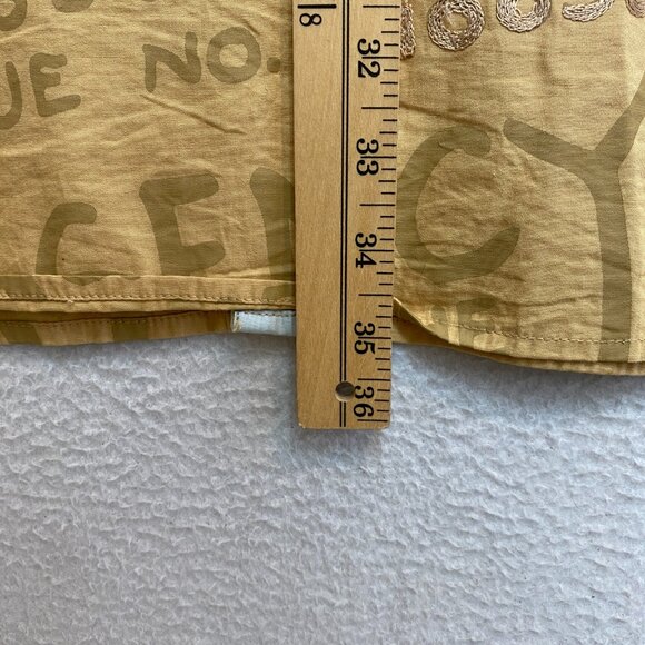 VINTAGE Akademiks Shirt Mens 3XL Tan All Over Print Hip Hop Rap Y2K - Picture 15 of 16